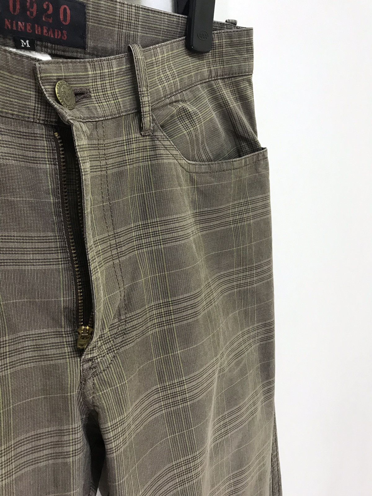 Japanese Brand Long Zipped Jeans The Nine Heads Japan Slim Plaid Size US 29 - 9 Thumbnail