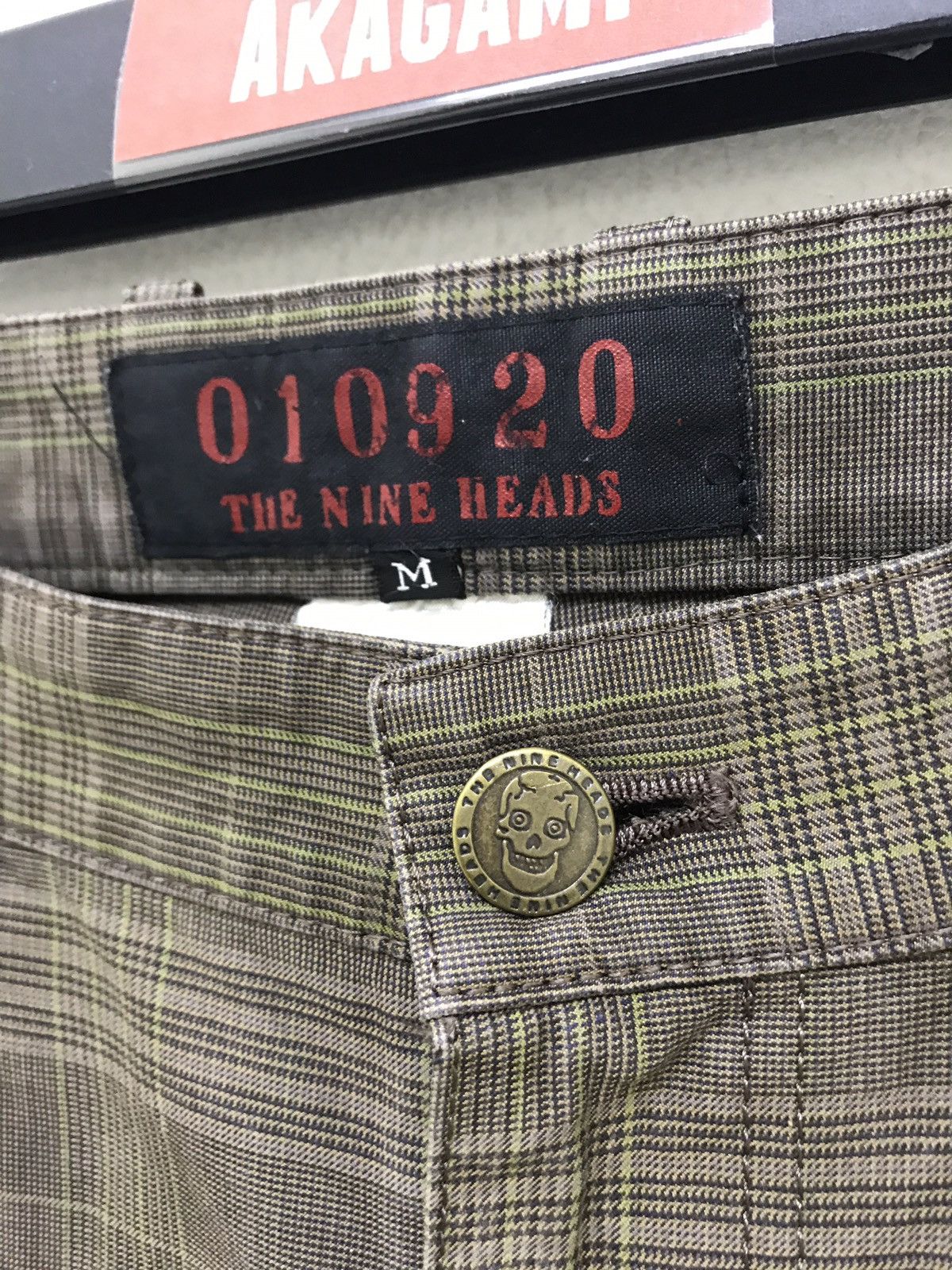 Japanese Brand Long Zipped Jeans The Nine Heads Japan Slim Plaid Size US 29 - 10 Thumbnail