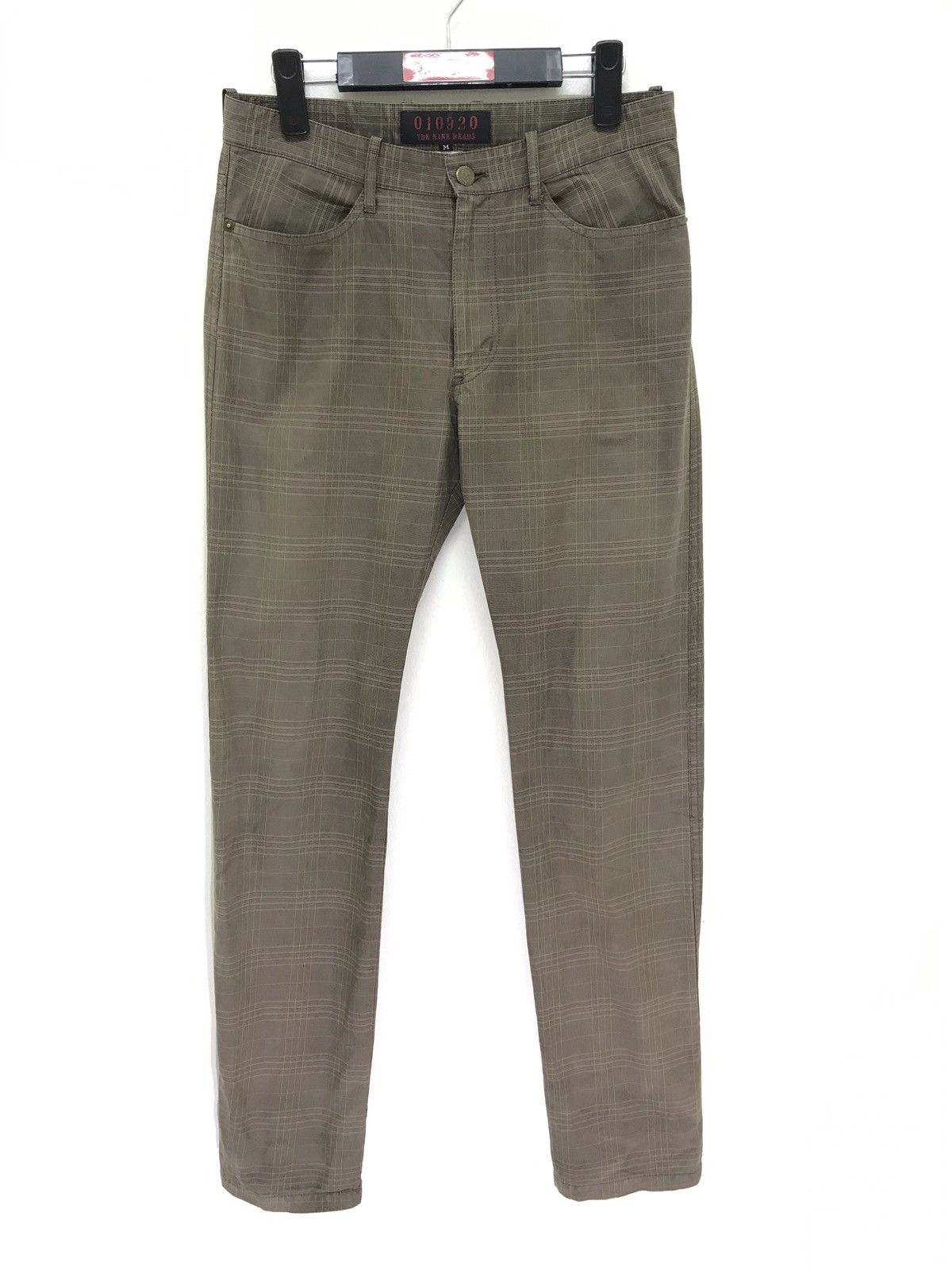 Japanese Brand Long Zipped Jeans The Nine Heads Japan Slim Plaid Size US 29 - 6 Thumbnail