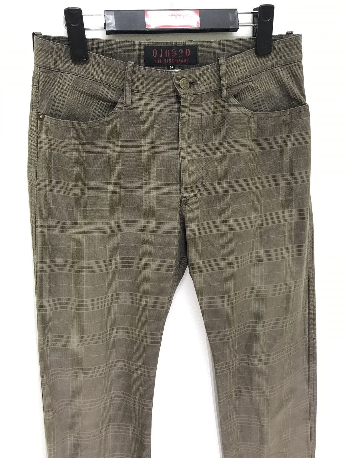 Japanese Brand Long Zipped Jeans The Nine Heads Japan Slim Plaid Size US 29 - 8 Thumbnail