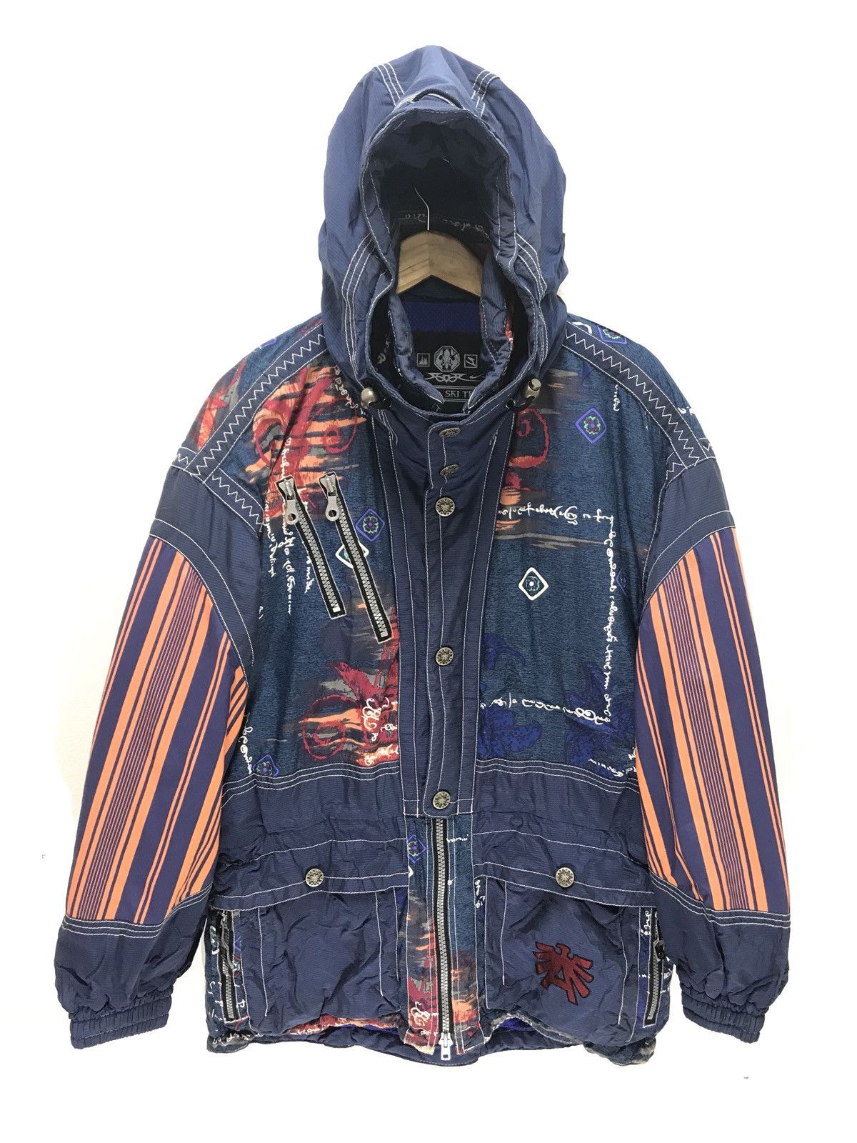 image of Austria Ski Team By Asics Park Padding Abstract, Men's (Size Large)