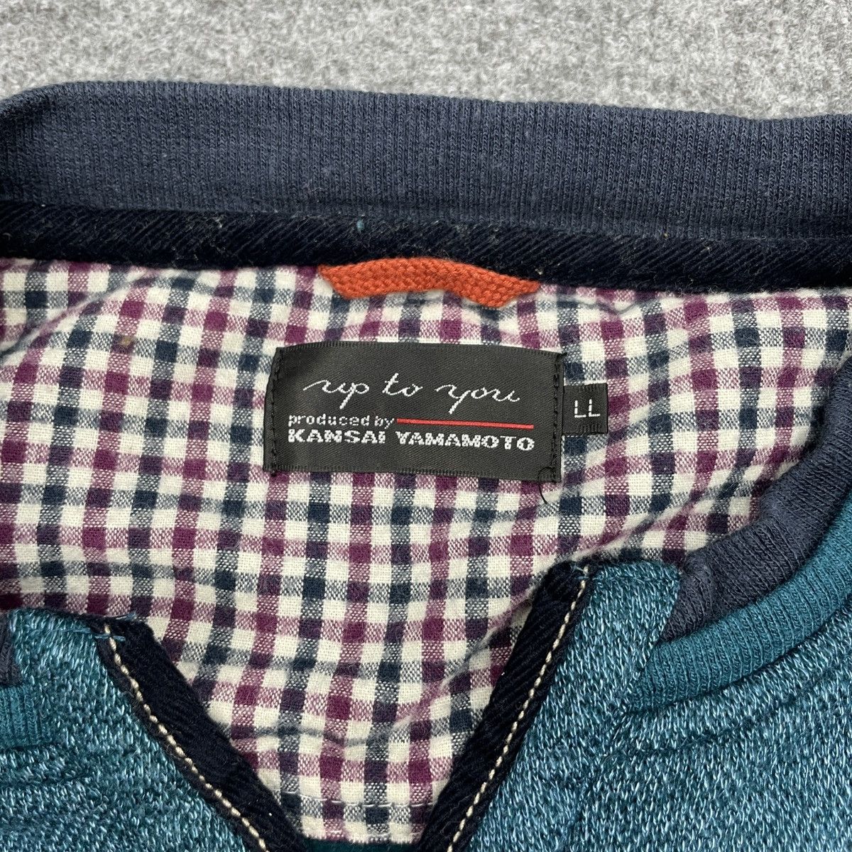 Kansai Yamamoto × Vintage Vintage Kansai Yamamoto Half Button Sweatshirt Size US XL / EU 56 / 4 - 5 Thumbnail