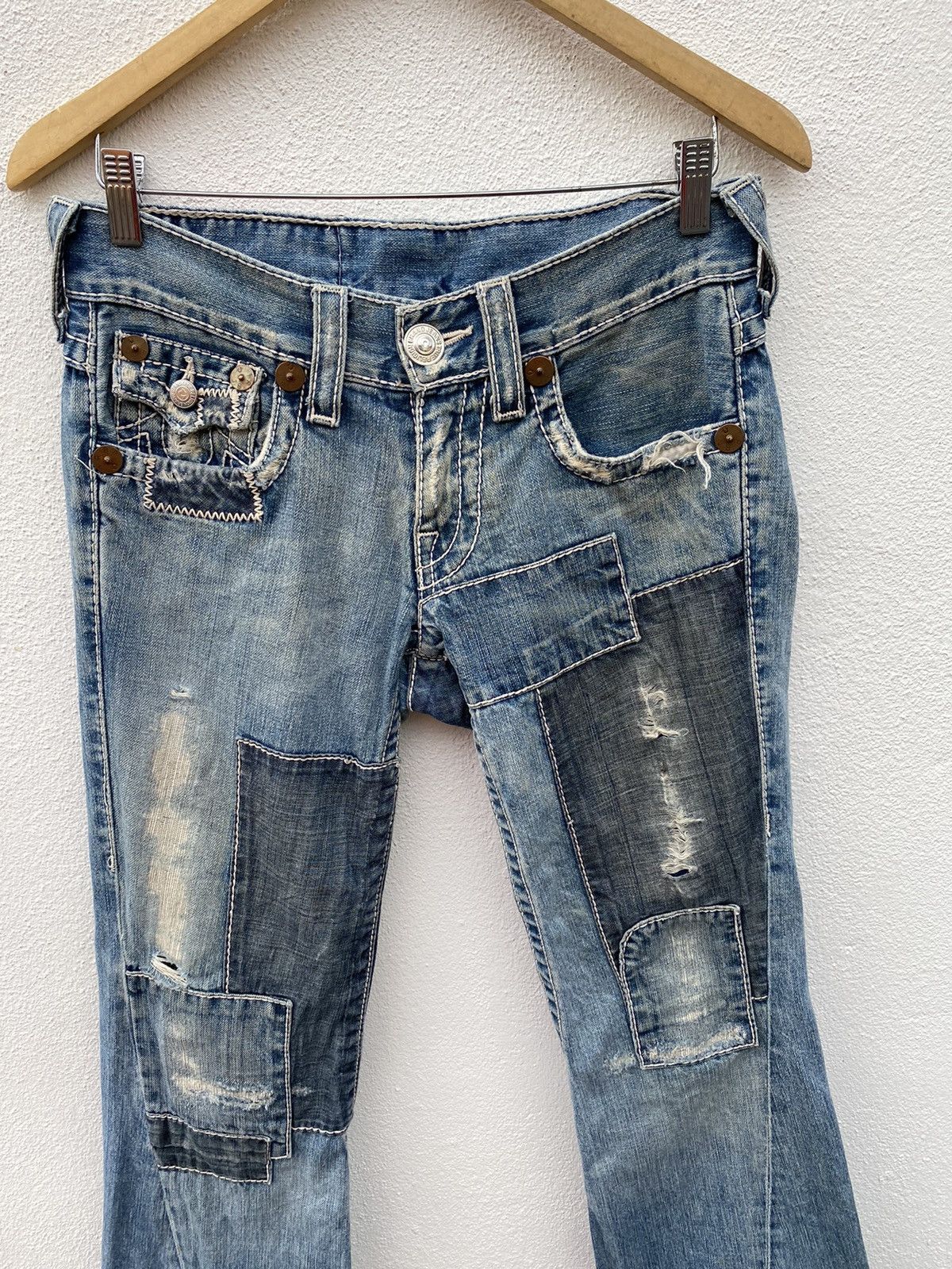 True Religion True religion patchwork flare jeans Size 32" / US 10 / IT 46 - 3 Thumbnail