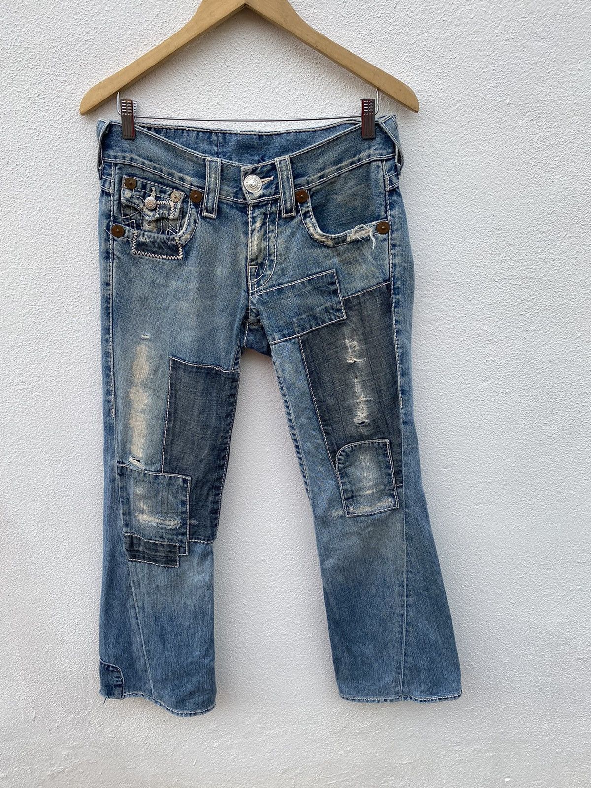 True Religion True religion patchwork flare jeans Size 32" / US 10 / IT 46 - 2 Thumbnail