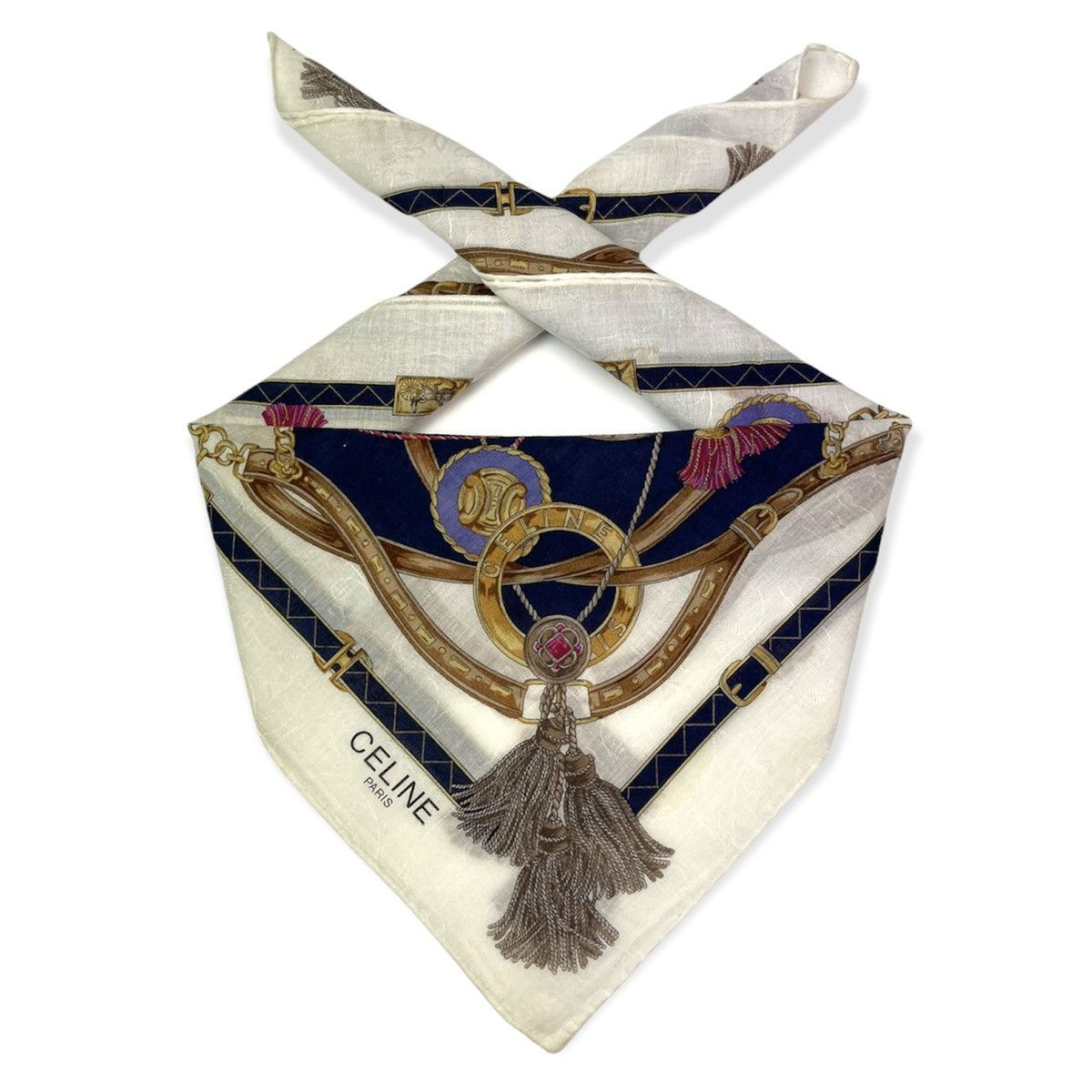 Celine Vintage CELINE bandana handkerchief neckerchief Size ONE SIZE - 1 Thumbnail