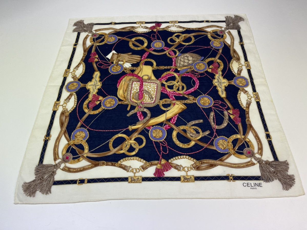 Celine Vintage CELINE bandana handkerchief neckerchief Size ONE SIZE - 10 Thumbnail