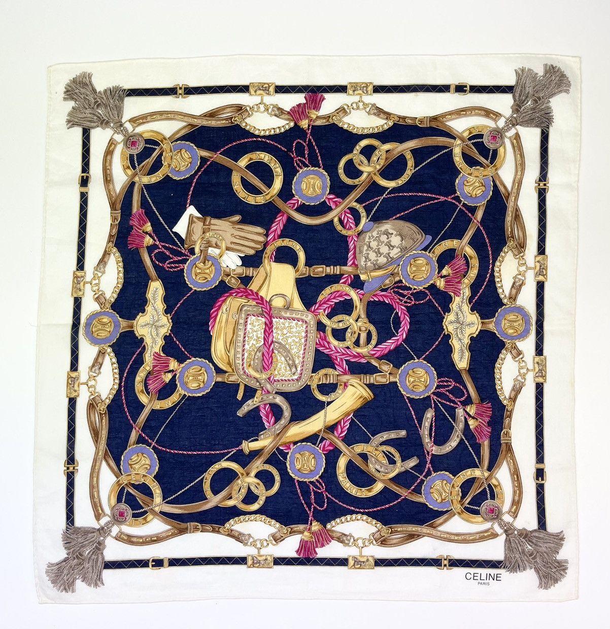 Celine Vintage CELINE bandana handkerchief neckerchief Size ONE SIZE - 12 Thumbnail