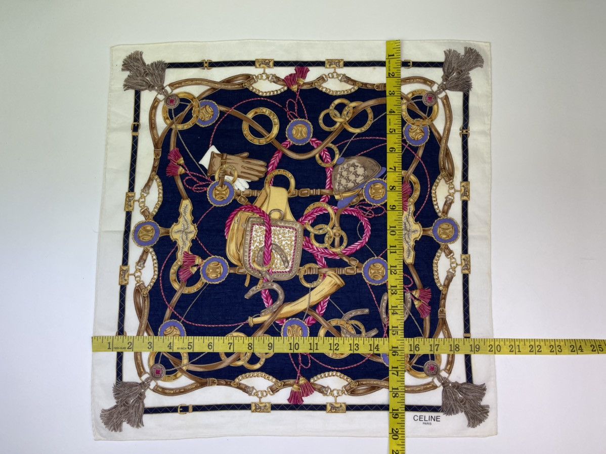 Celine Vintage CELINE bandana handkerchief neckerchief Size ONE SIZE - 13 Thumbnail