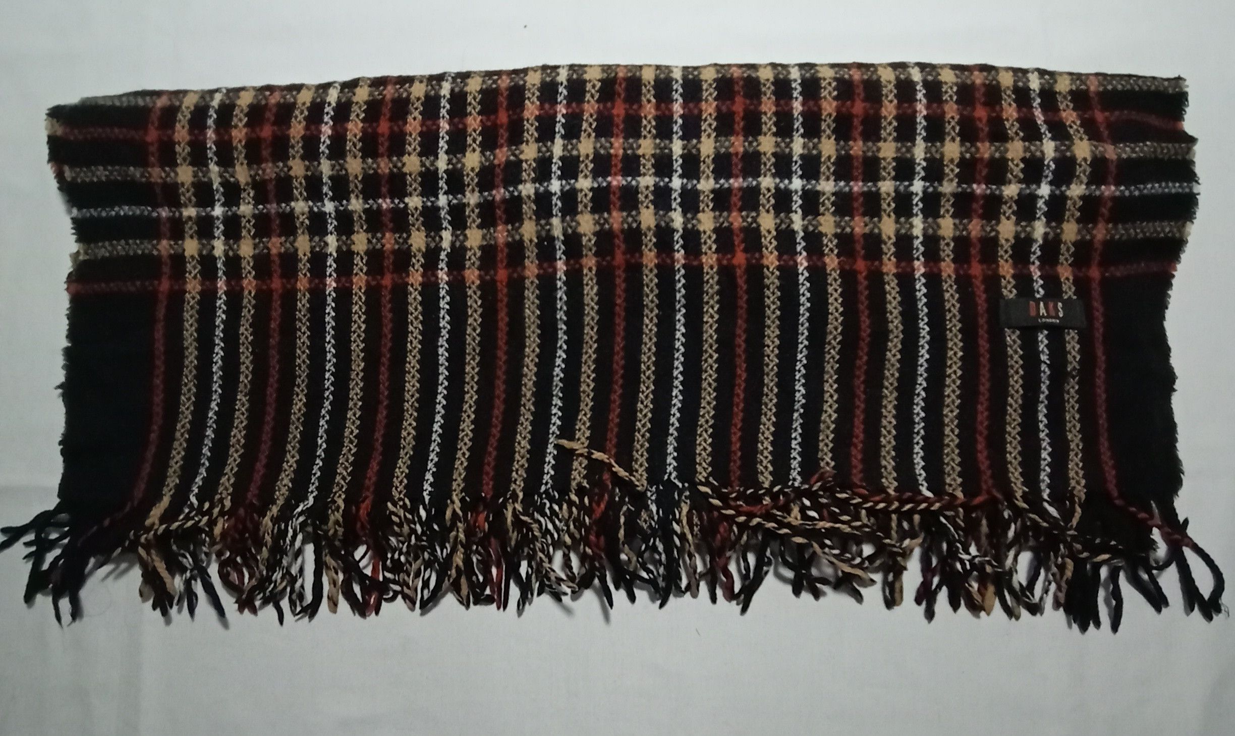 DAKS DAKS Scarf Muffler Cashmere Neckwear Plaid Check Design Size ONE SIZE - 4 Thumbnail