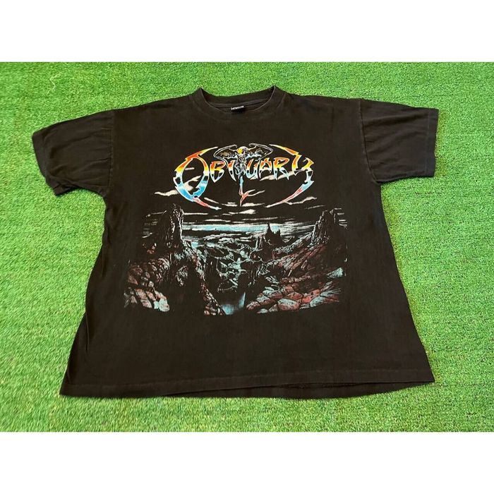 Vintage Vintage 90s Obituary The End Complete Metal Band Shirt Sz L ...