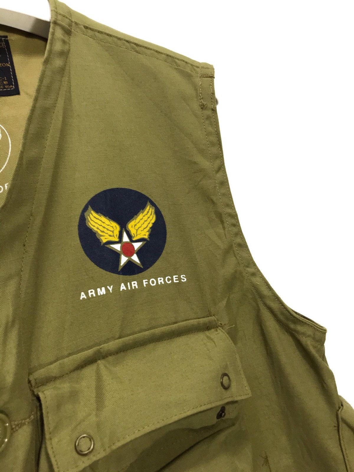 Alpha Industries Vtg Late 90s Alpha Industries WWII Multi Pockets Vest 12🟩 Size US L / EU 52-54 / 3 - 3 Thumbnail