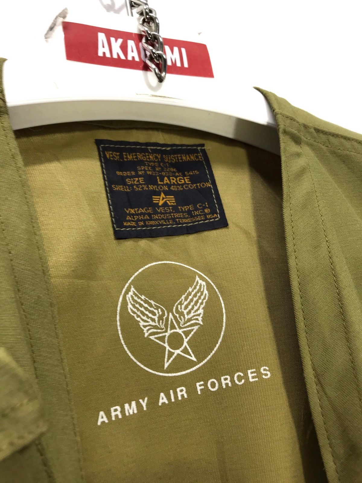 Alpha Industries Vtg Late 90s Alpha Industries WWII Multi Pockets Vest 12🟩 Size US L / EU 52-54 / 3 - 5 Thumbnail