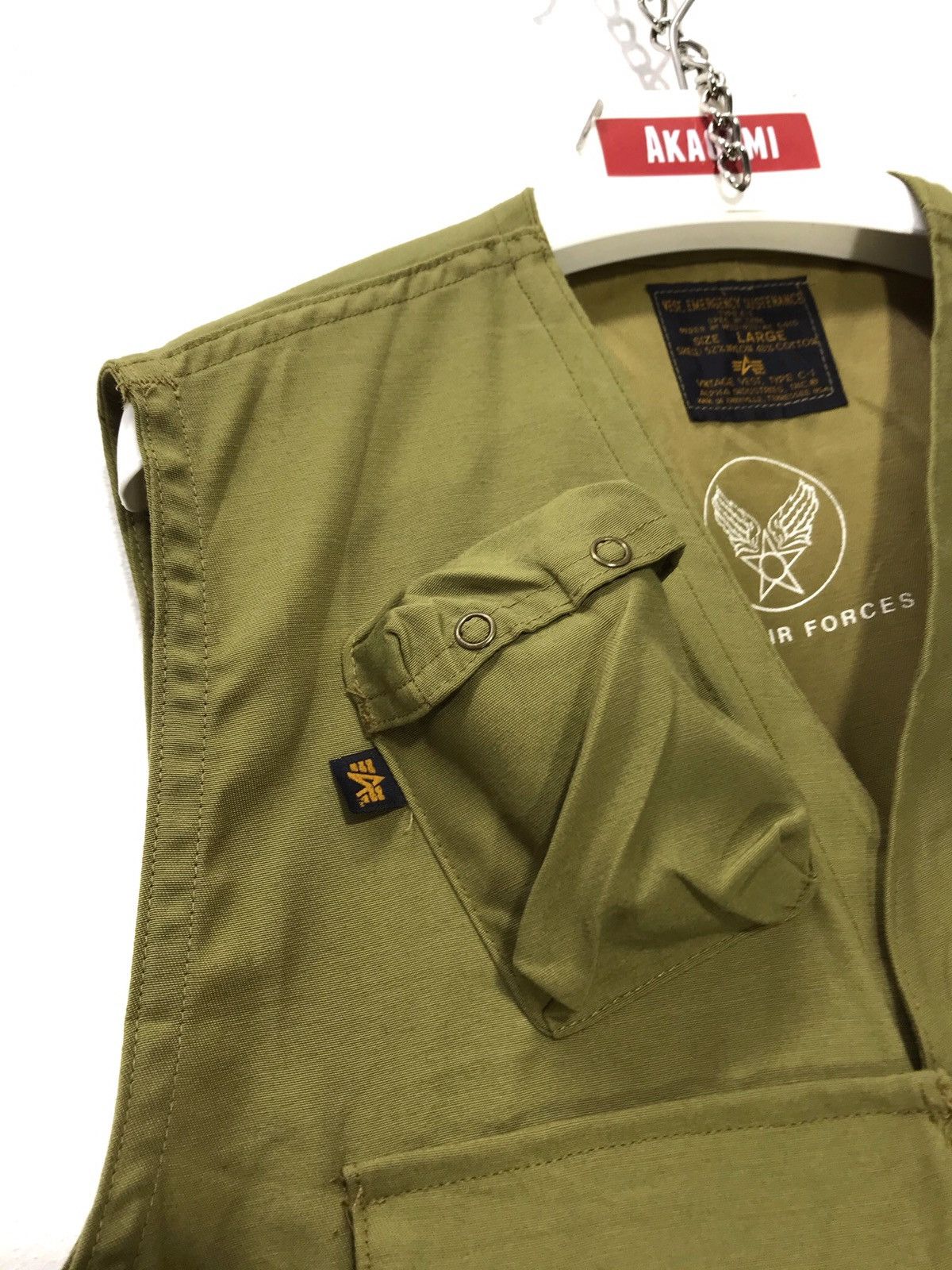 Alpha Industries Vtg Late 90s Alpha Industries WWII Multi Pockets Vest 12🟩 Size US L / EU 52-54 / 3 - 4 Thumbnail