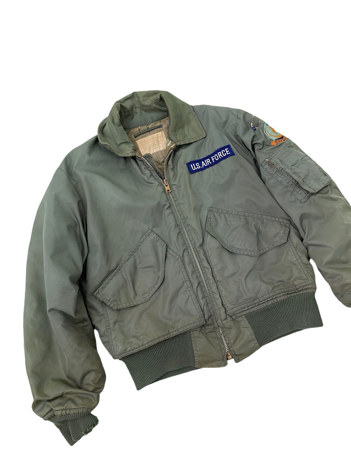 Vintage Vtg 70s Alpha Bomber Jacket US Air Force Nam War 3🟩 Size US M / EU 48-50 / 2 - 1 Thumbnail