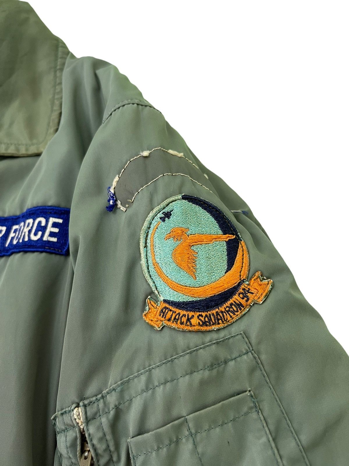 Vintage Vtg 70s Alpha Bomber Jacket US Air Force Nam War 3🟩 Size US M / EU 48-50 / 2 - 6 Thumbnail