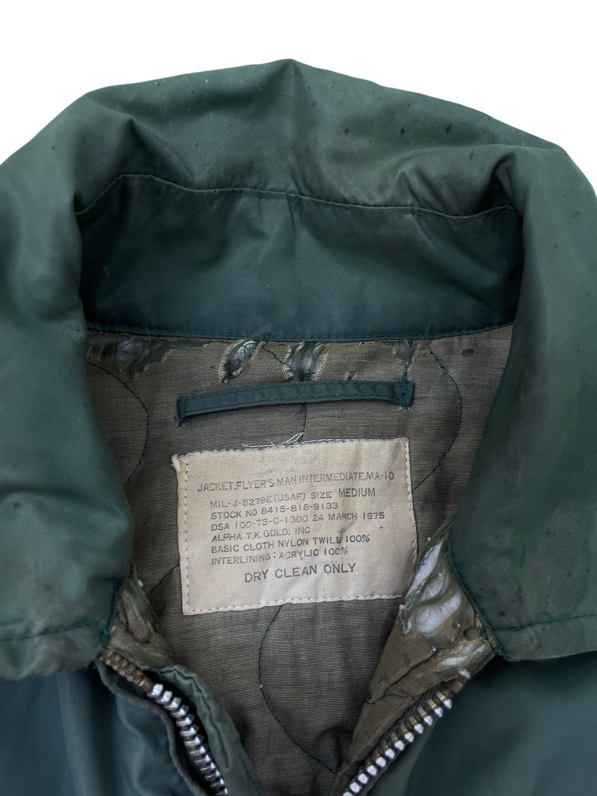 Vintage Vtg 70s Alpha Bomber Jacket US Air Force Nam War 3🟩 Size US M / EU 48-50 / 2 - 8 Thumbnail