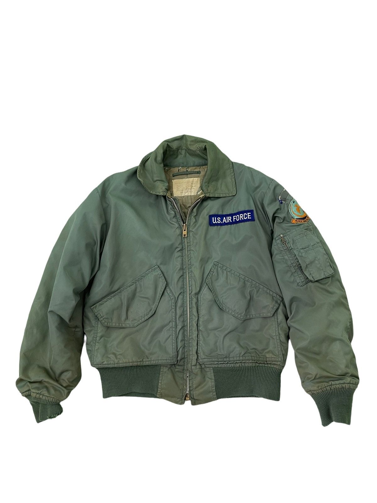 Vintage Vtg 70s Alpha Bomber Jacket US Air Force Nam War 3🟩 Size US M / EU 48-50 / 2 - 2 Thumbnail