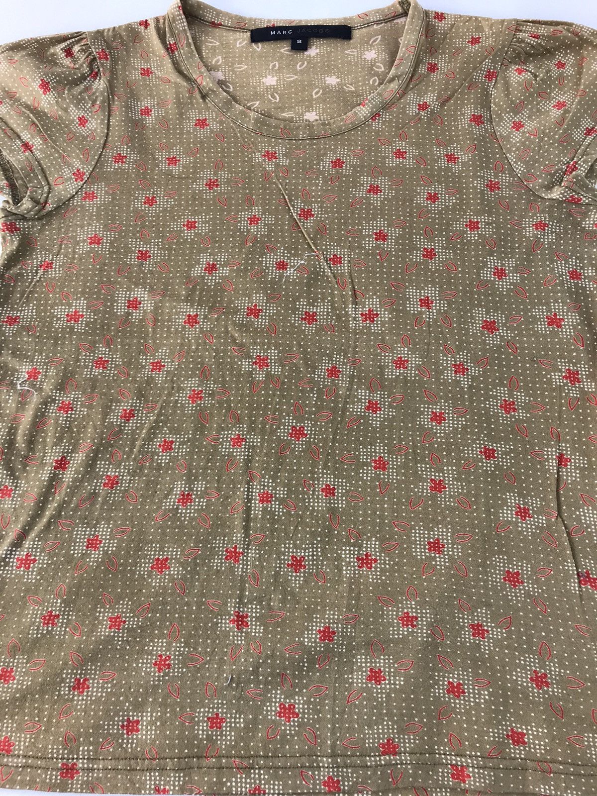 Designer × Marc Jacobs Marc Jacob Floral Art Design Tee Printed K2002J Size XS / US 0-2 / IT 36-38 - 2 Thumbnail