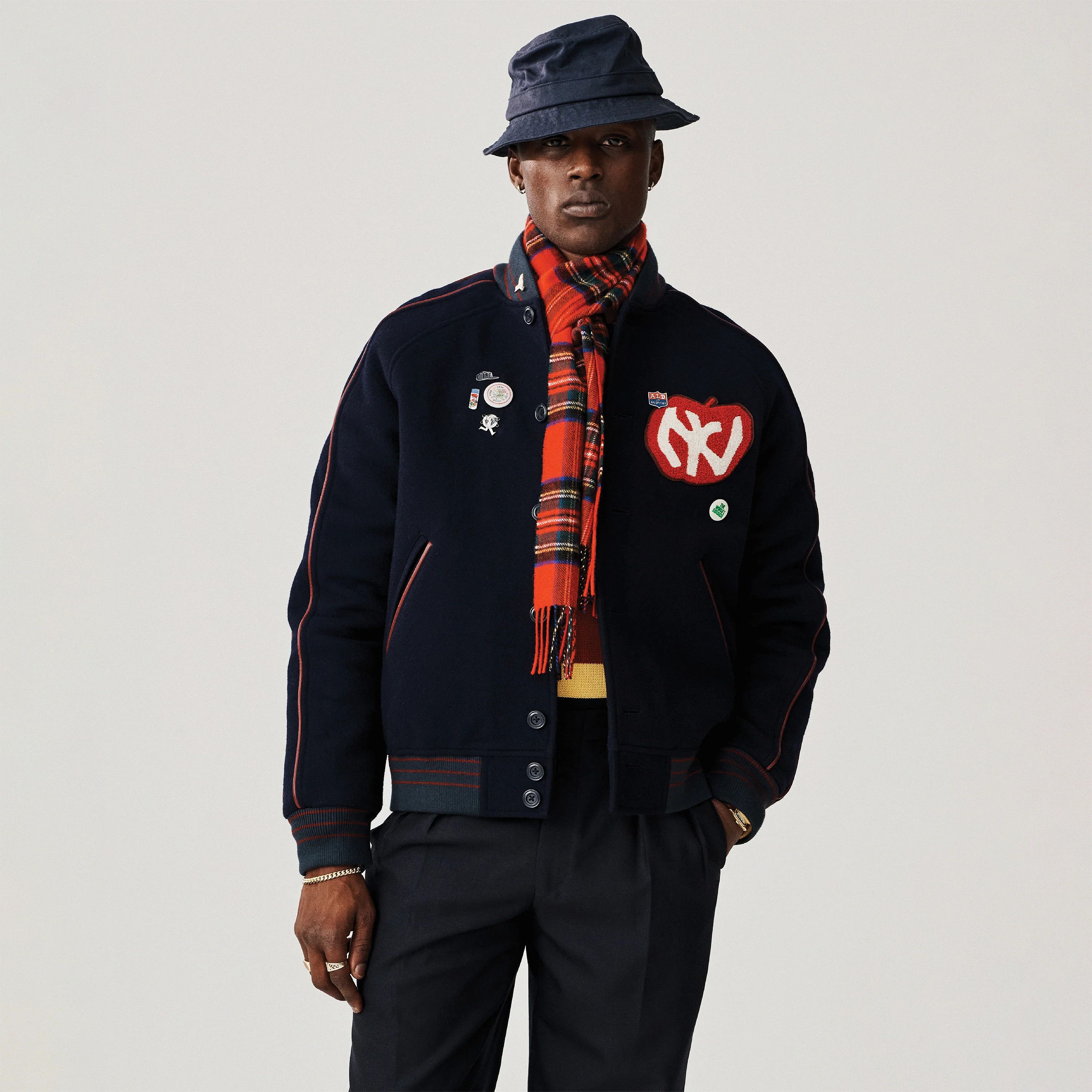 ウェア Aime Leon Dore Reversible Varsity Jacket Aime Leon Dore Reversible Varsity Jacket Cream/Green Men's