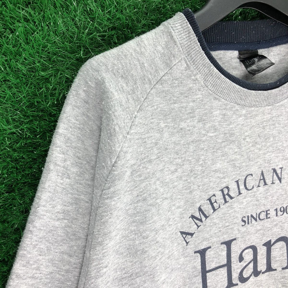 Hanes Vintage Y2K Hanes Big Logo Sweatshirts Size US M / EU 48-50 / 2 - 2 Thumbnail