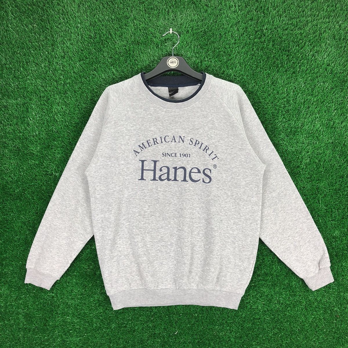 Hanes Vintage Y2K Hanes Big Logo Sweatshirts Size US M / EU 48-50 / 2 - 1 Thumbnail