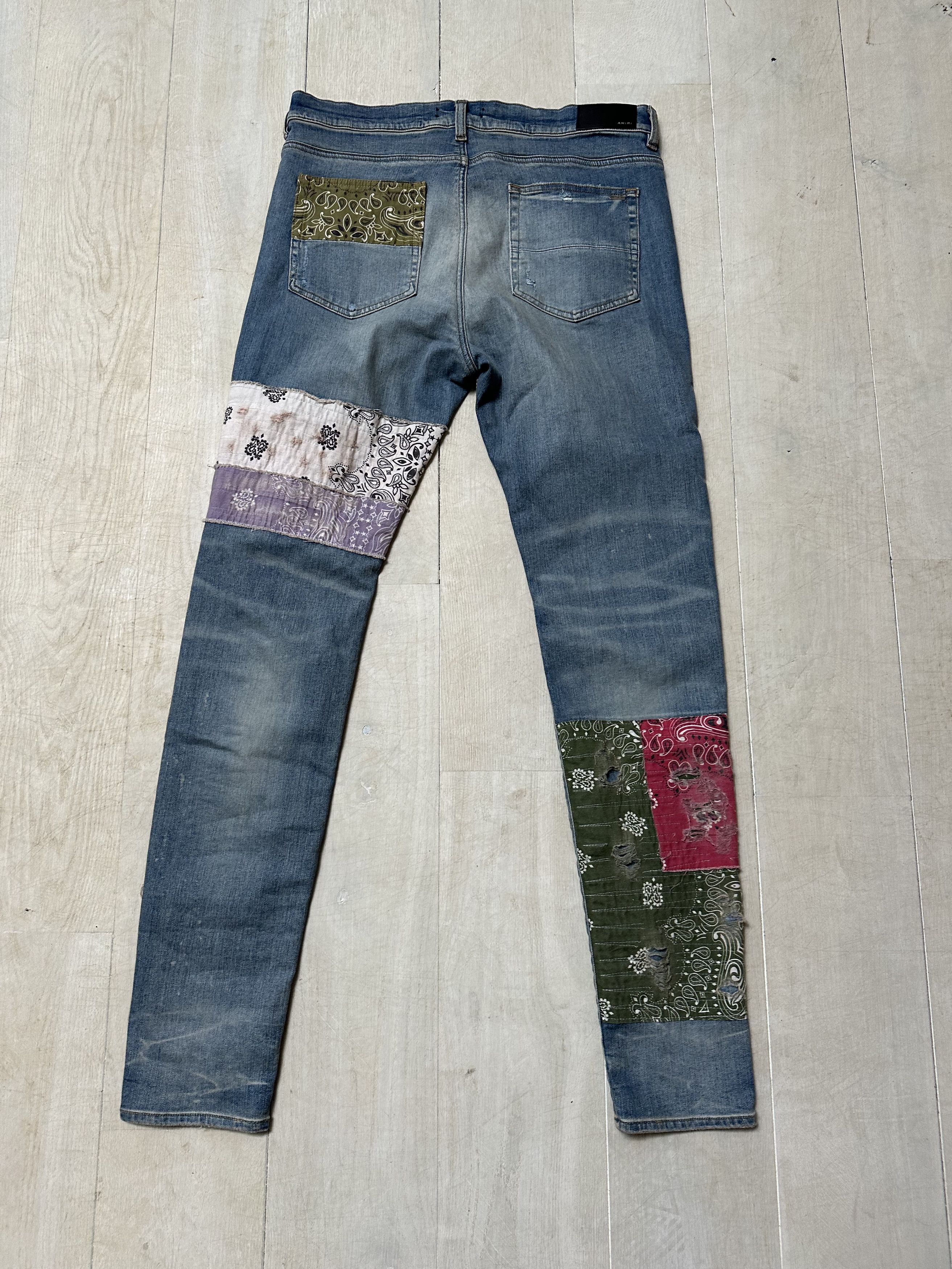 Amiri AMIRI BANDANA ART PATCH JEANS Size US 38 / EU 54 - 8 Thumbnail