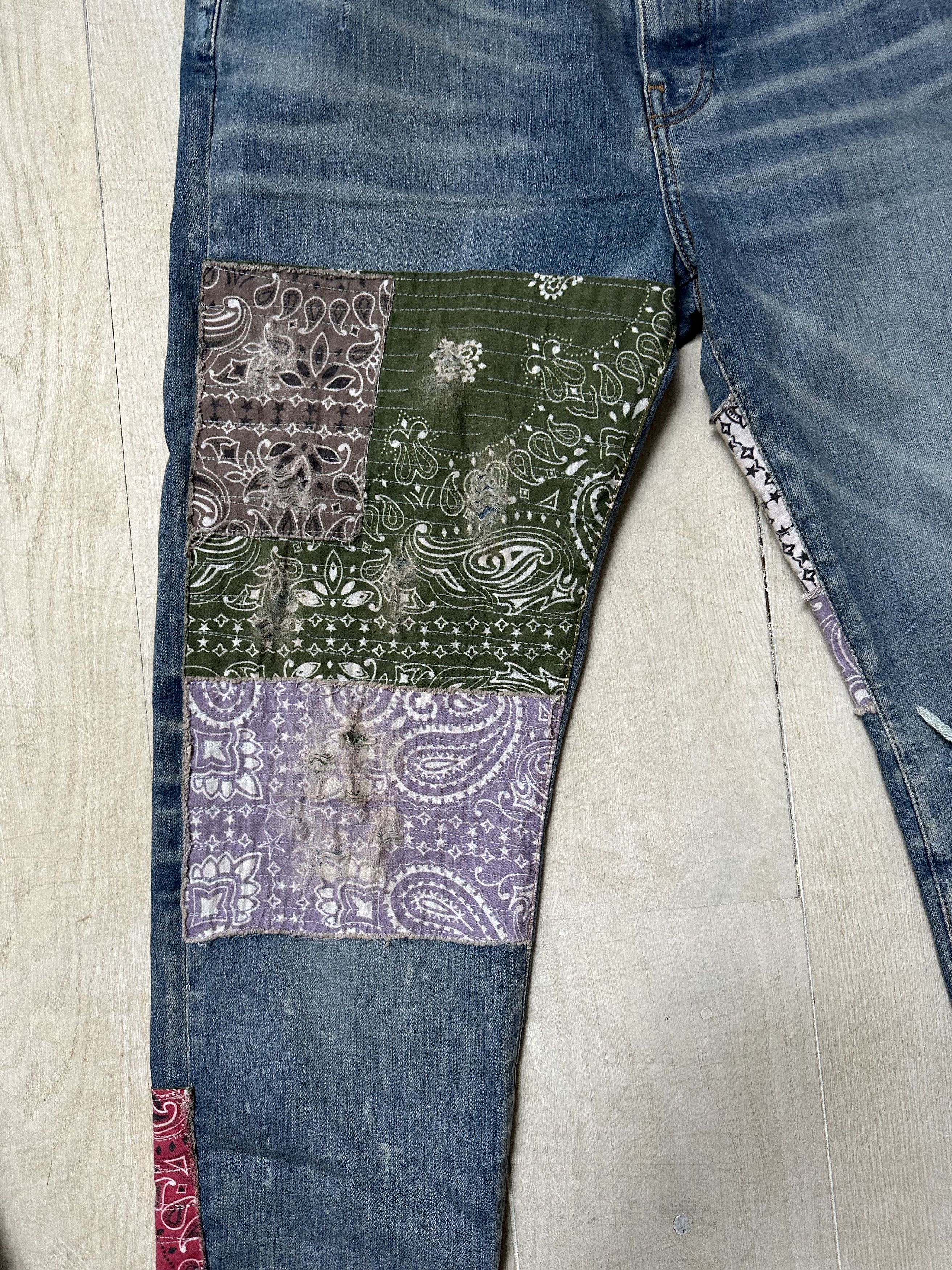 Amiri AMIRI BANDANA ART PATCH JEANS Size US 38 / EU 54 - 3 Thumbnail