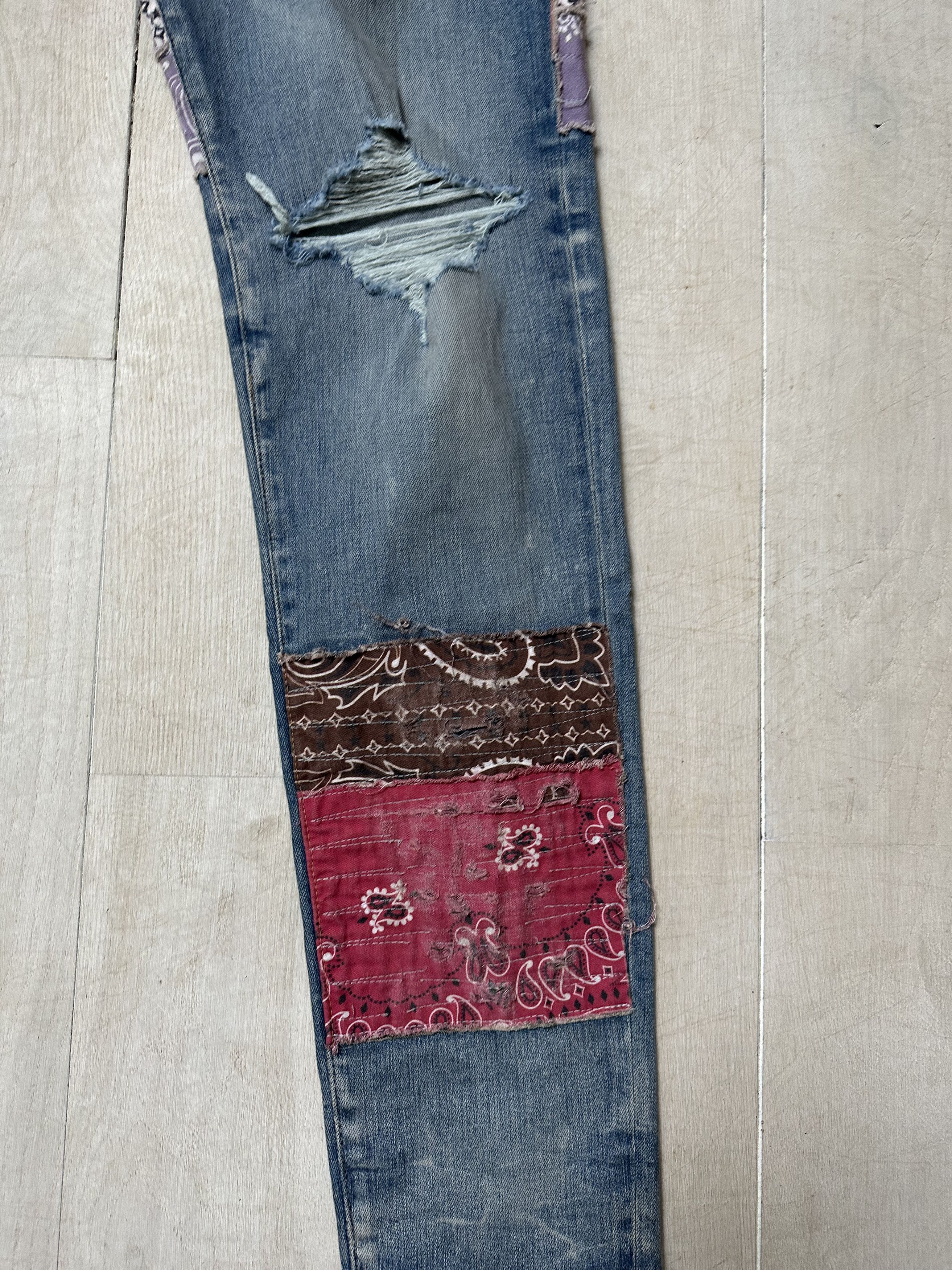 Amiri AMIRI BANDANA ART PATCH JEANS Size US 38 / EU 54 - 2 Thumbnail
