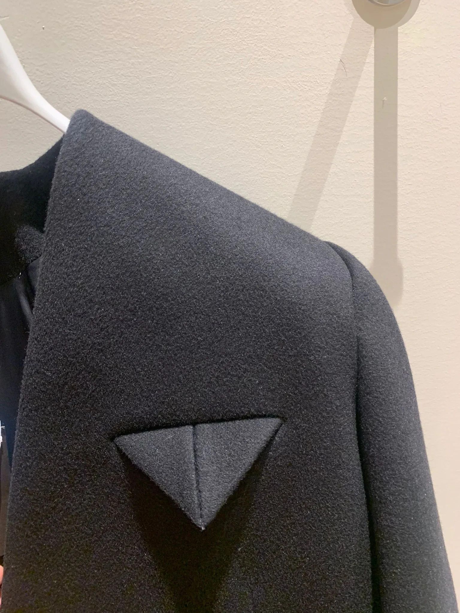 Bottega Veneta Compact Dry Wool Coat in Black Size US L / EU 52-54 / 3 - 3 Thumbnail