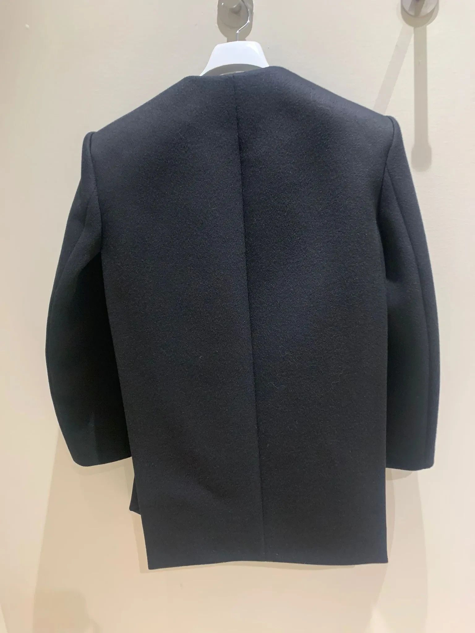 Bottega Veneta Compact Dry Wool Coat in Black Size US L / EU 52-54 / 3 - 8 Thumbnail