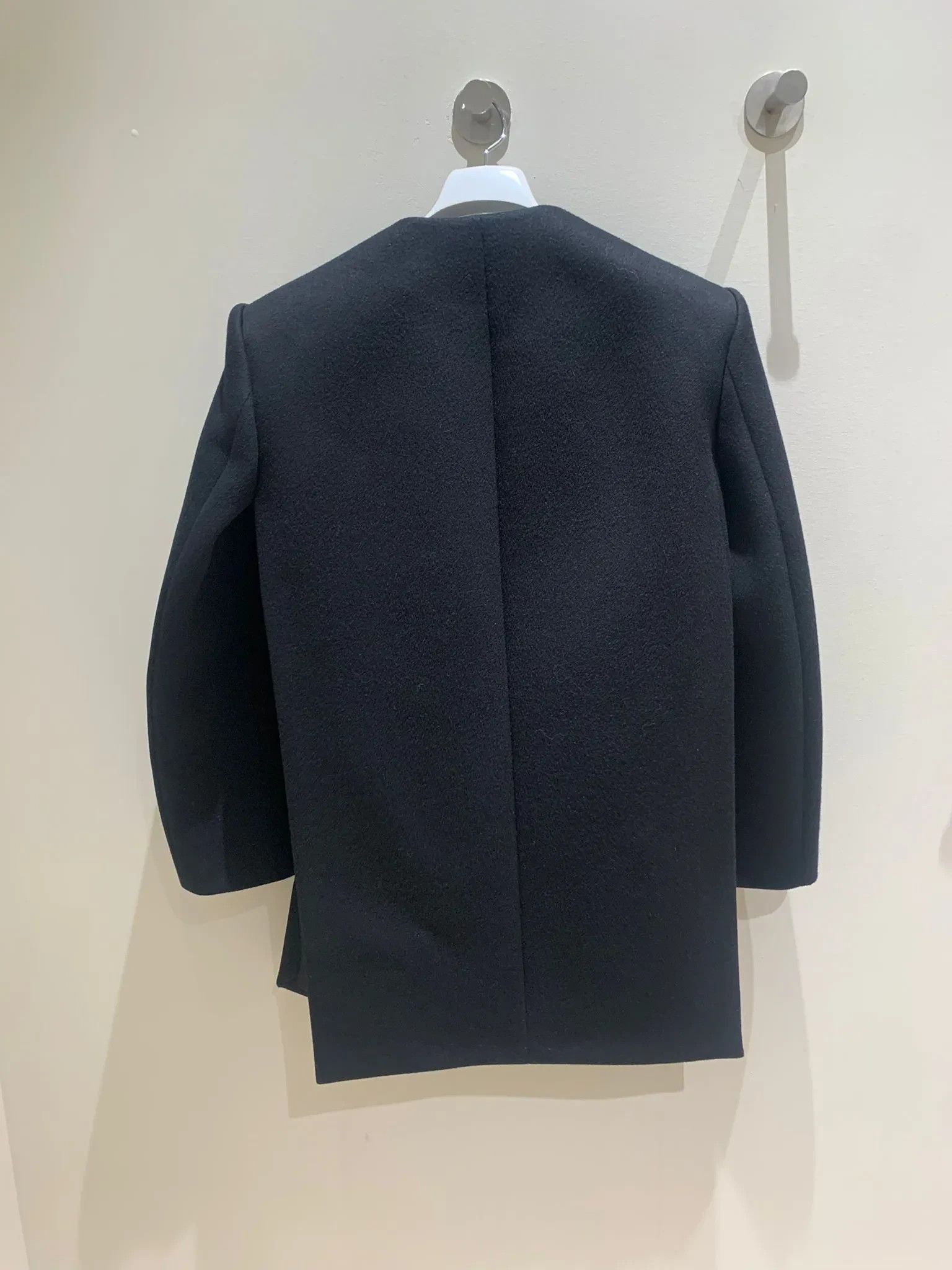 Bottega Veneta Compact Dry Wool Coat in Black Size US L / EU 52-54 / 3 - 9 Thumbnail