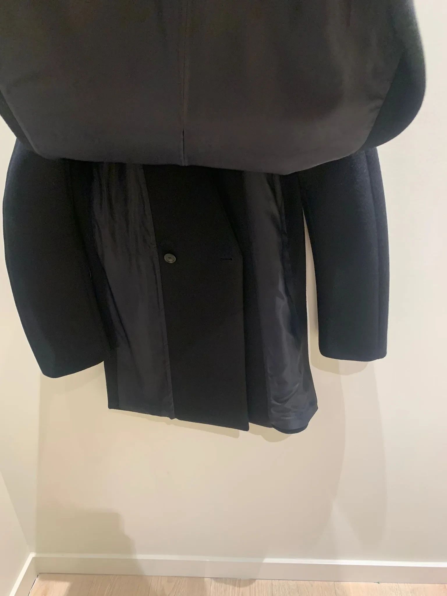 Bottega Veneta Compact Dry Wool Coat in Black Size US L / EU 52-54 / 3 - 10 Thumbnail