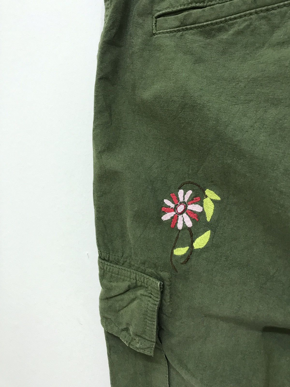 Johnbull John Bull Cargo Pant Florals Embroidery Regular fit Size US 29 - 3 Thumbnail