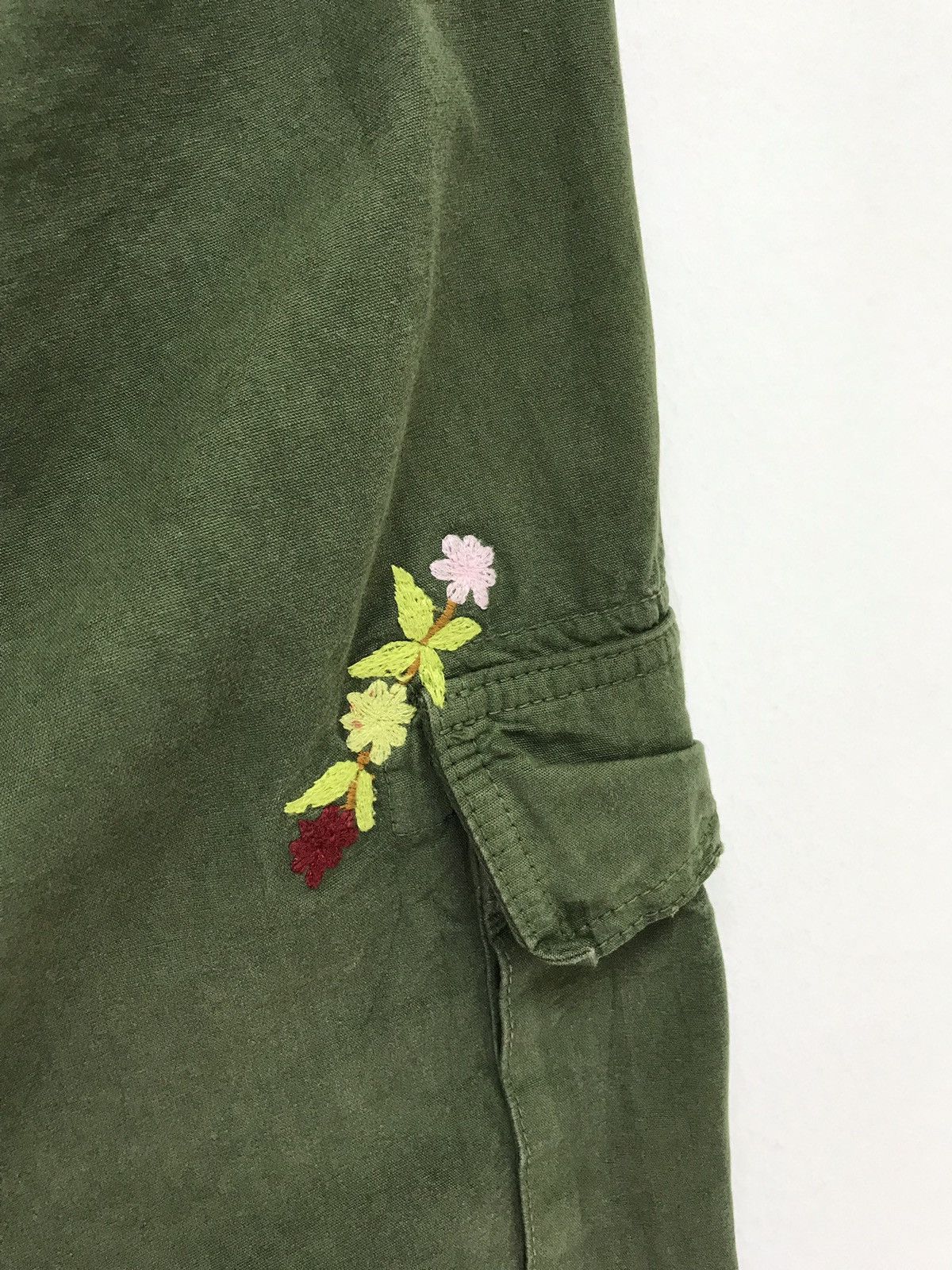 Johnbull John Bull Cargo Pant Florals Embroidery Regular fit Size US 29 - 2 Thumbnail
