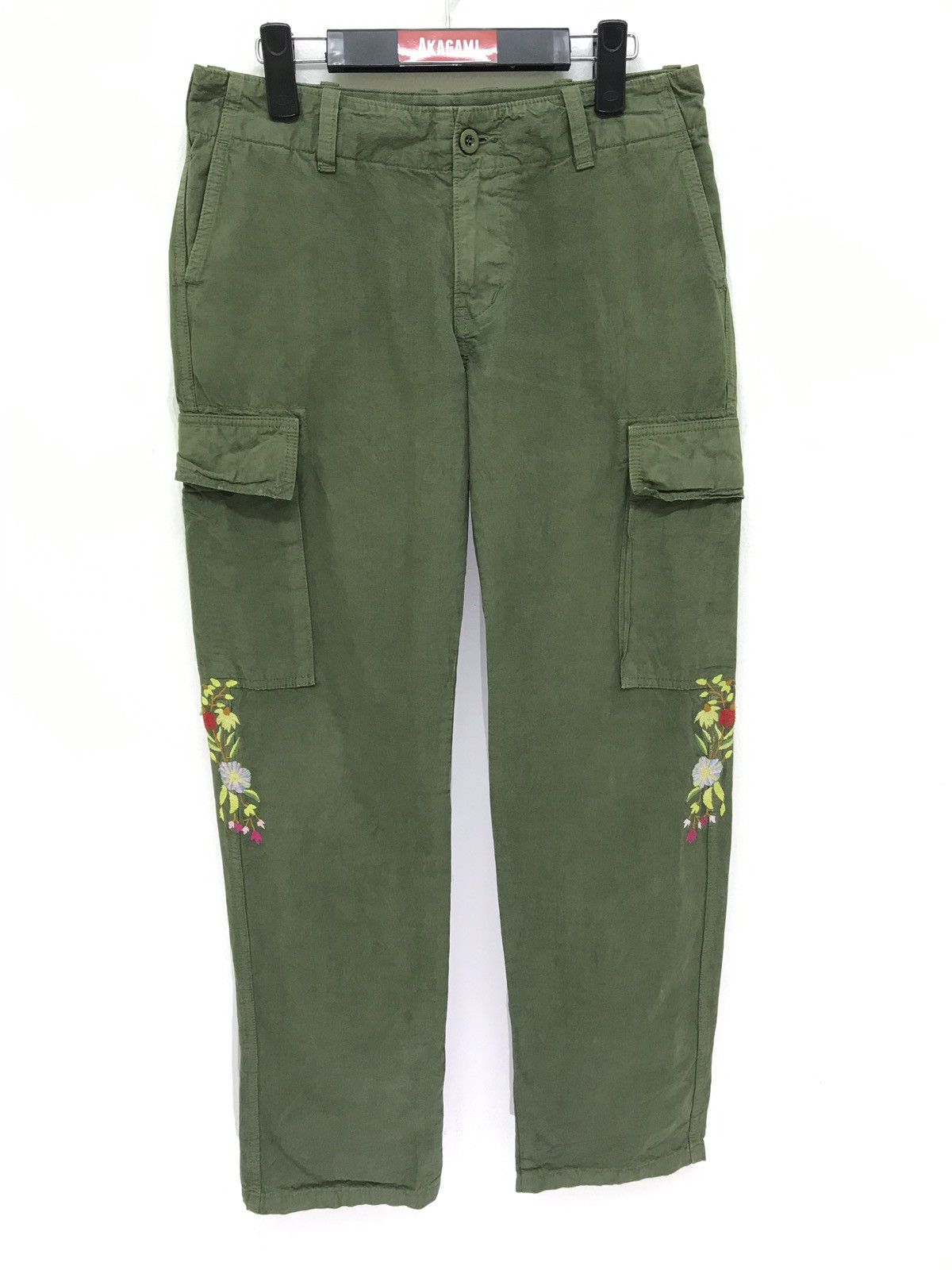 Johnbull John Bull Cargo Pant Florals Embroidery Regular fit Size US 29 - 4 Thumbnail