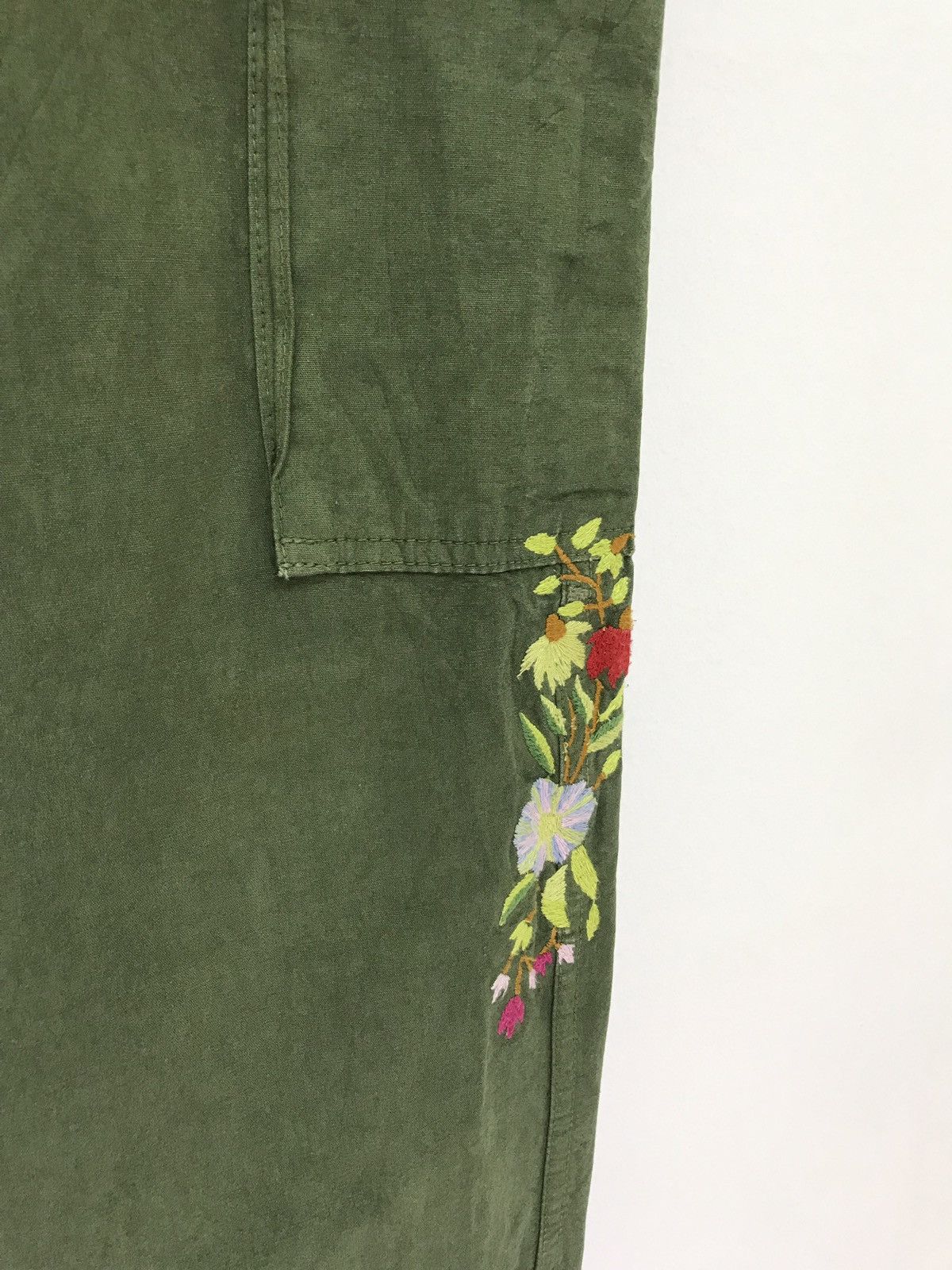 Johnbull John Bull Cargo Pant Florals Embroidery Regular fit Size US 29 - 8 Thumbnail