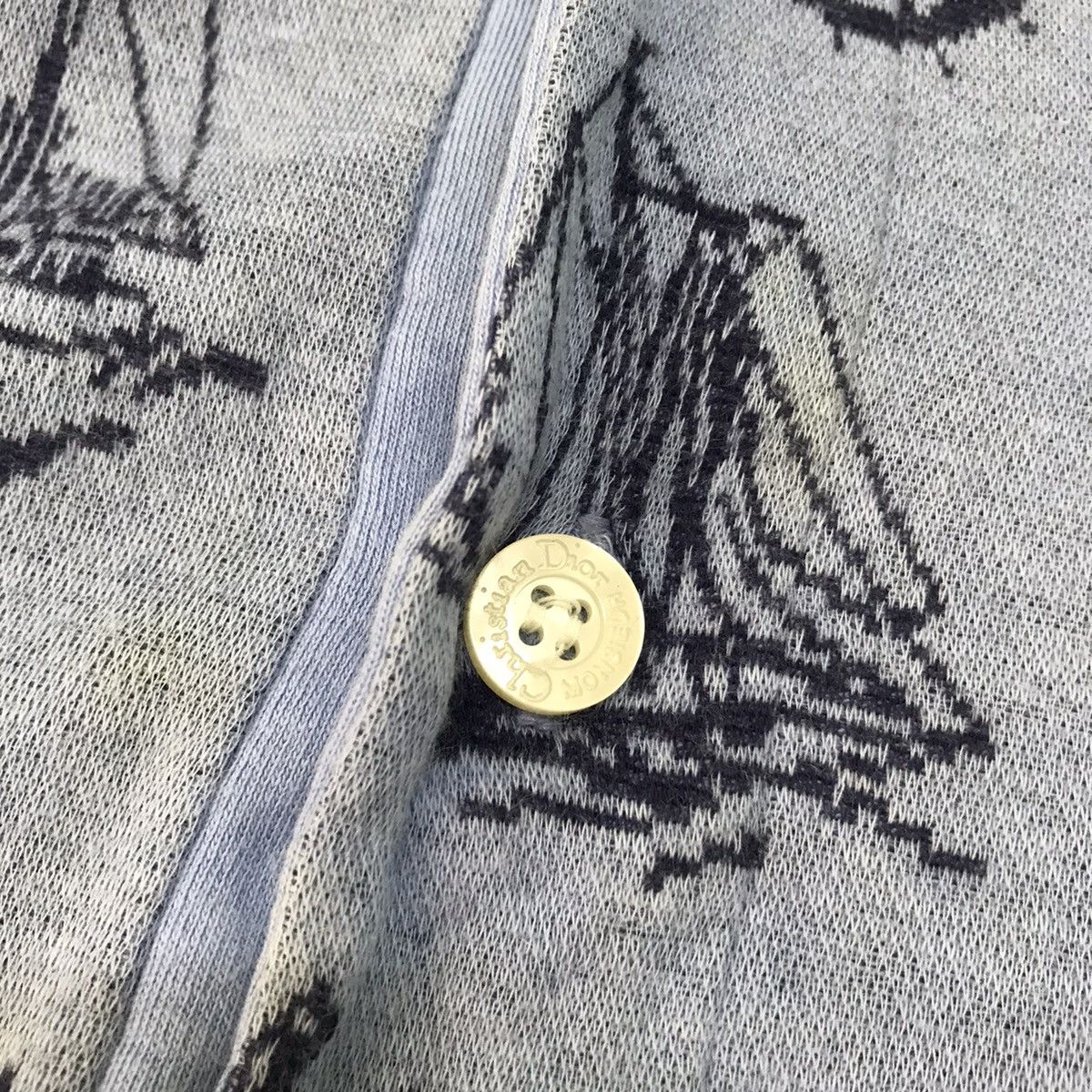 Christian Dior Monsieur Christian Dior Half Button Sweatshirt/Shirt Yacht Overprint Size US L / EU 52-54 / 3 - 9 Thumbnail