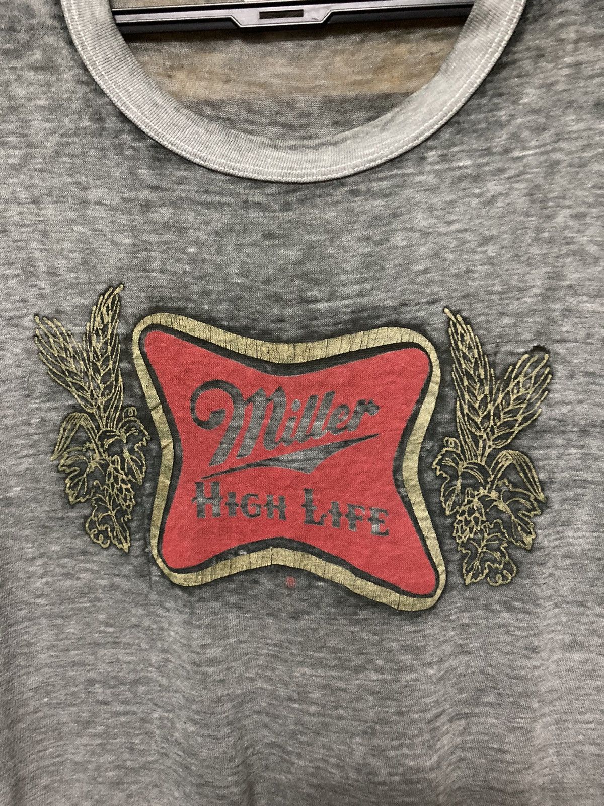 Vintage Vintage 80s Miller High Life Distressed Paper Thin Shirt Size US XL / EU 56 / 4 - 5 Thumbnail