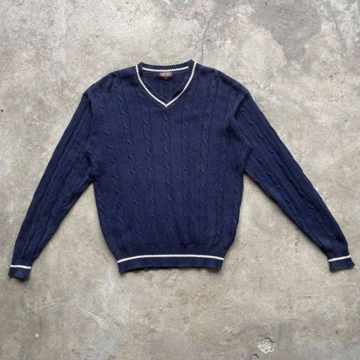Japanese Brand Vintage Keep Bell Rare Design V Neck Knitwear Sweater Jumper Size US L / EU 52-54 / 3 - 1 Thumbnail