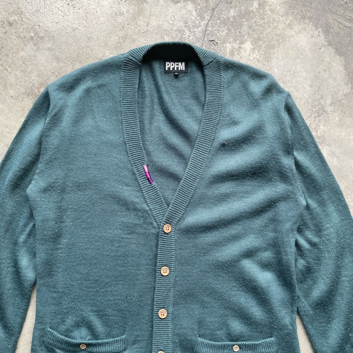 PPFM Vintage‼️ PPFM Emerald Green Rare Cardigan Knitwear Size US M / EU 48-50 / 2 - 3 Thumbnail