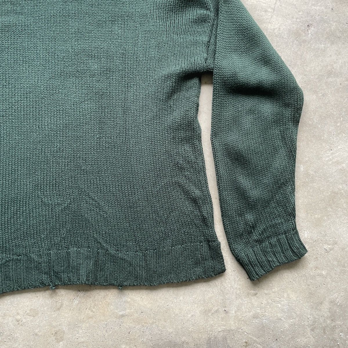 Aran Isles Knitwear Vintage American Flag Big Log Knit Browny Knitwear Sweater Size US XL / EU 56 / 4 - 9 Thumbnail