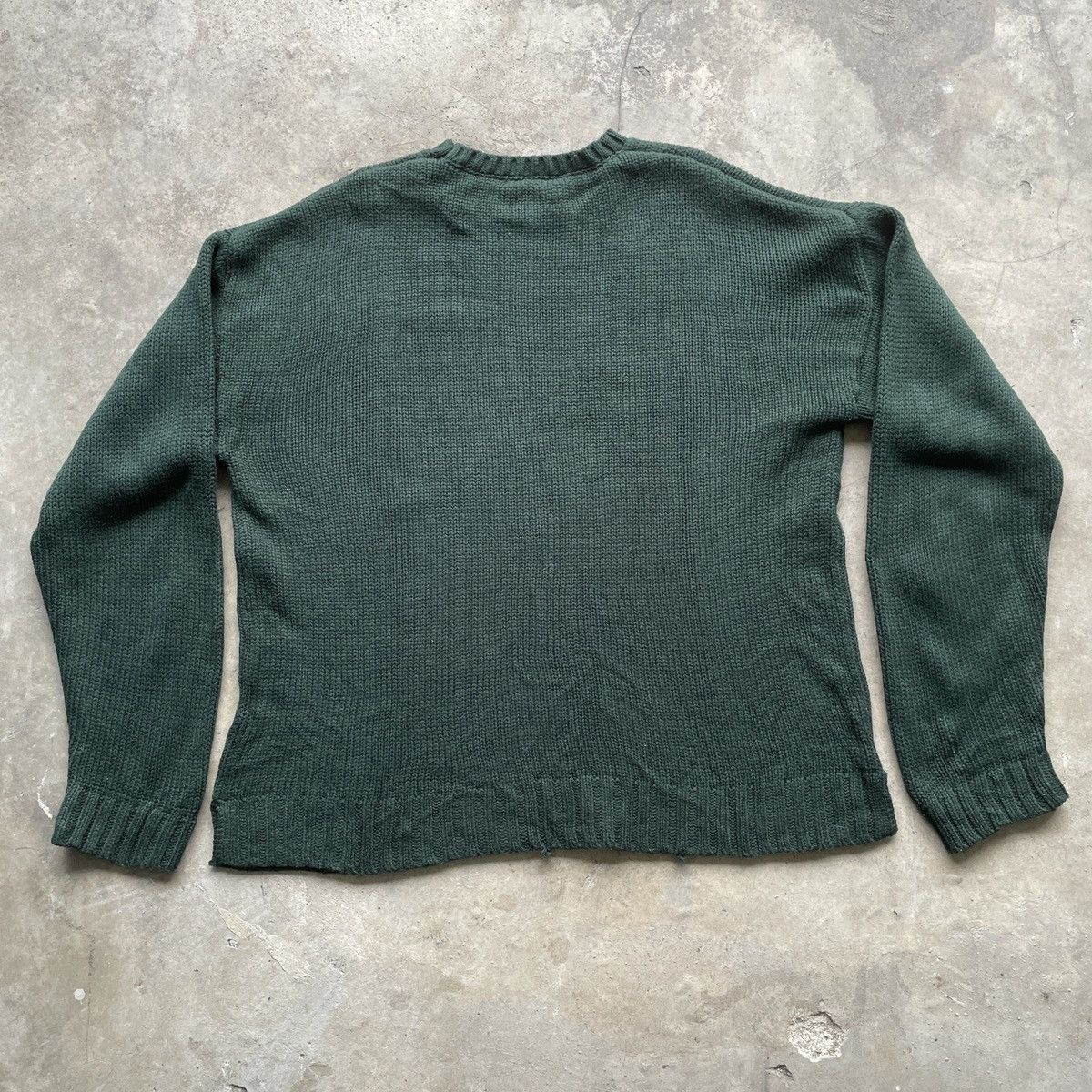 Aran Isles Knitwear Vintage American Flag Big Log Knit Browny Knitwear Sweater Size US XL / EU 56 / 4 - 11 Thumbnail