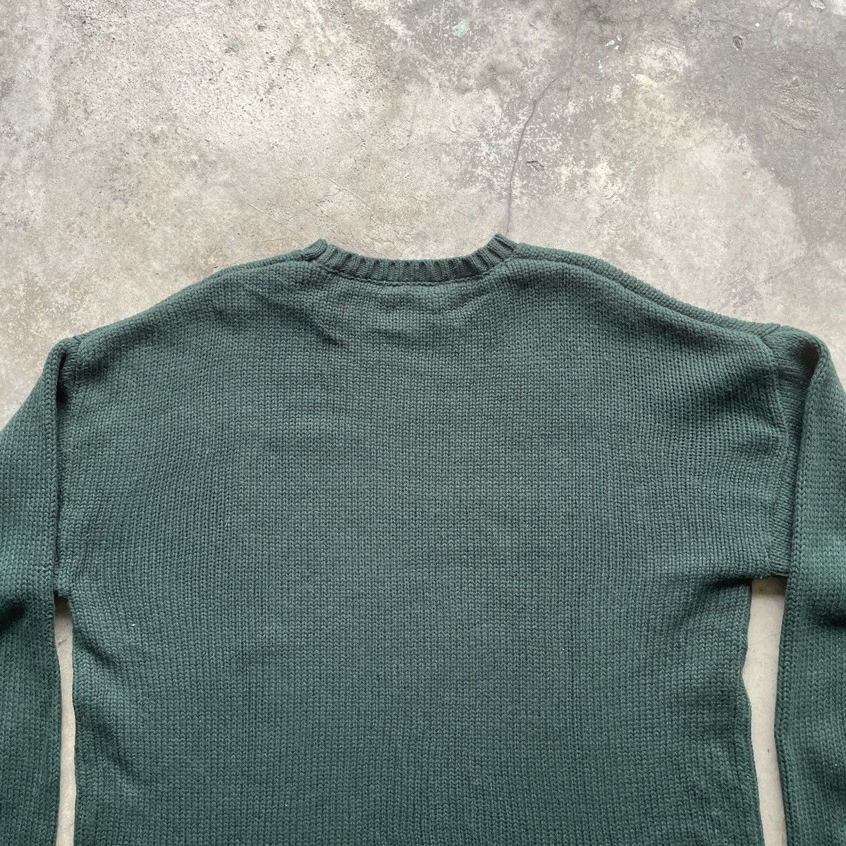Aran Isles Knitwear Vintage American Flag Big Log Knit Browny Knitwear Sweater Size US XL / EU 56 / 4 - 10 Thumbnail