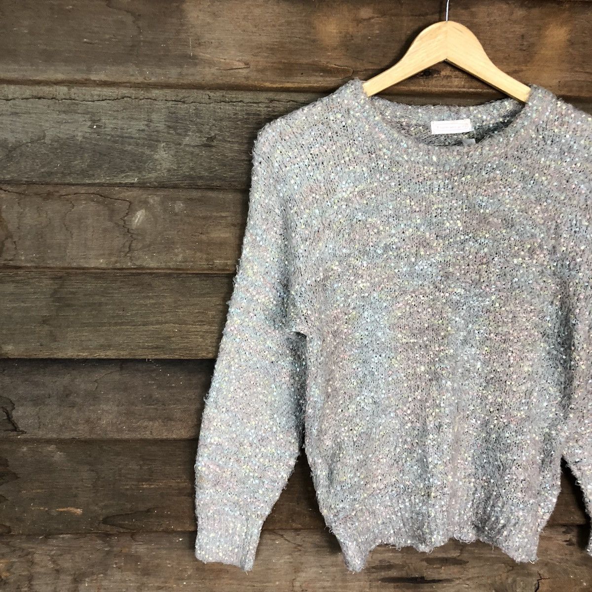Homespun Knitwear × Japanese Brand DL E Hythe light Pink Mohair Shag Shaggy Knitwear #B641 Size S / US 4 / IT 40 - 7 Thumbnail