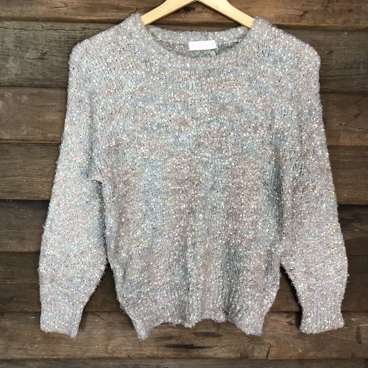 Homespun Knitwear × Japanese Brand DL E Hythe light Pink Mohair Shag Shaggy Knitwear #B641 Size S / US 4 / IT 40 - 8 Thumbnail