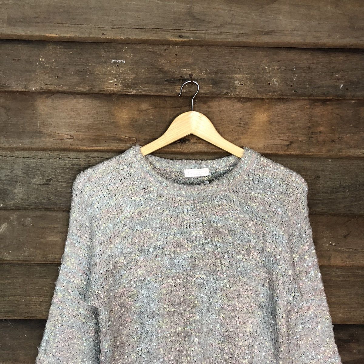 Homespun Knitwear × Japanese Brand DL E Hythe light Pink Mohair Shag Shaggy Knitwear #B641 Size S / US 4 / IT 40 - 9 Thumbnail