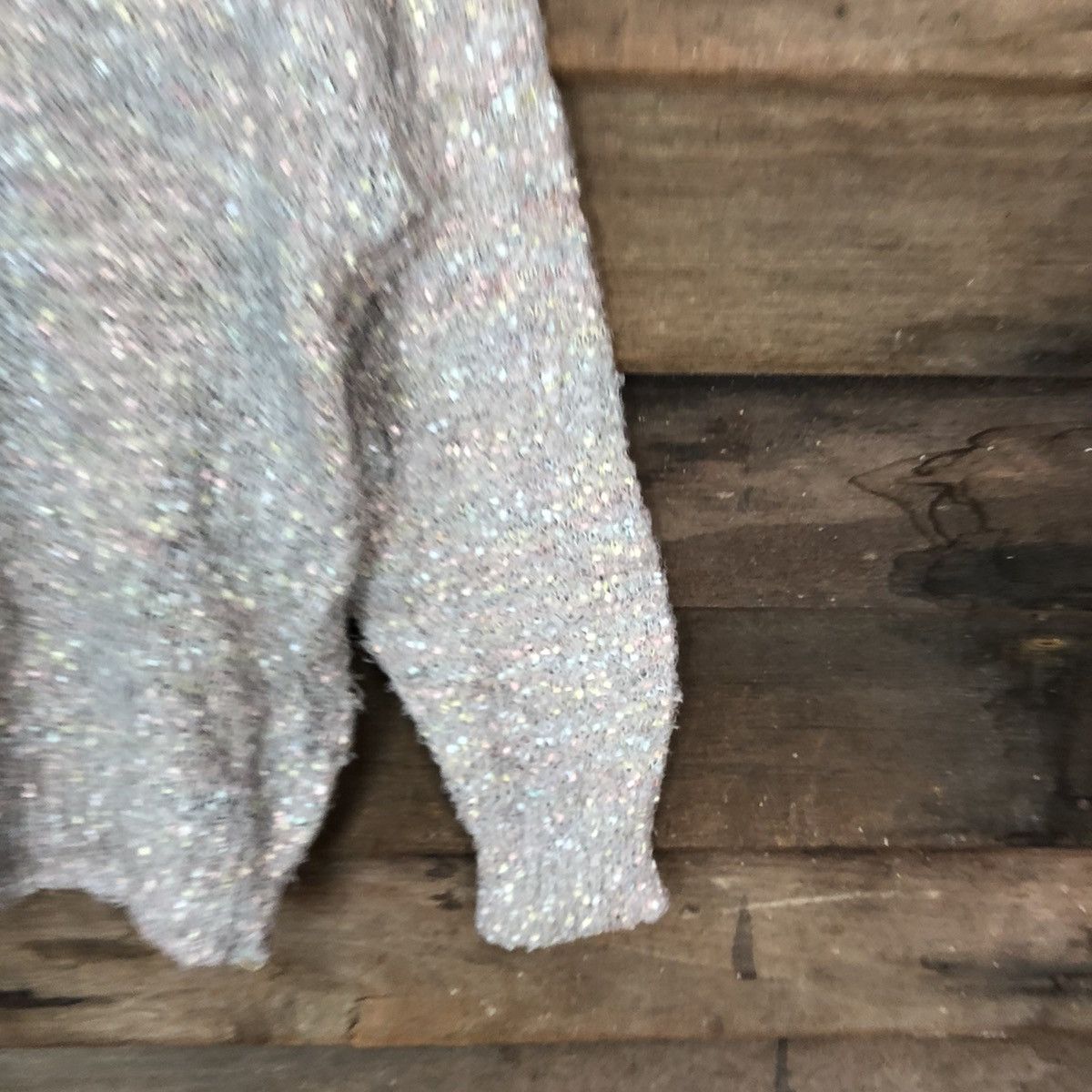 Homespun Knitwear × Japanese Brand DL E Hythe light Pink Mohair Shag Shaggy Knitwear #B641 Size S / US 4 / IT 40 - 4 Thumbnail