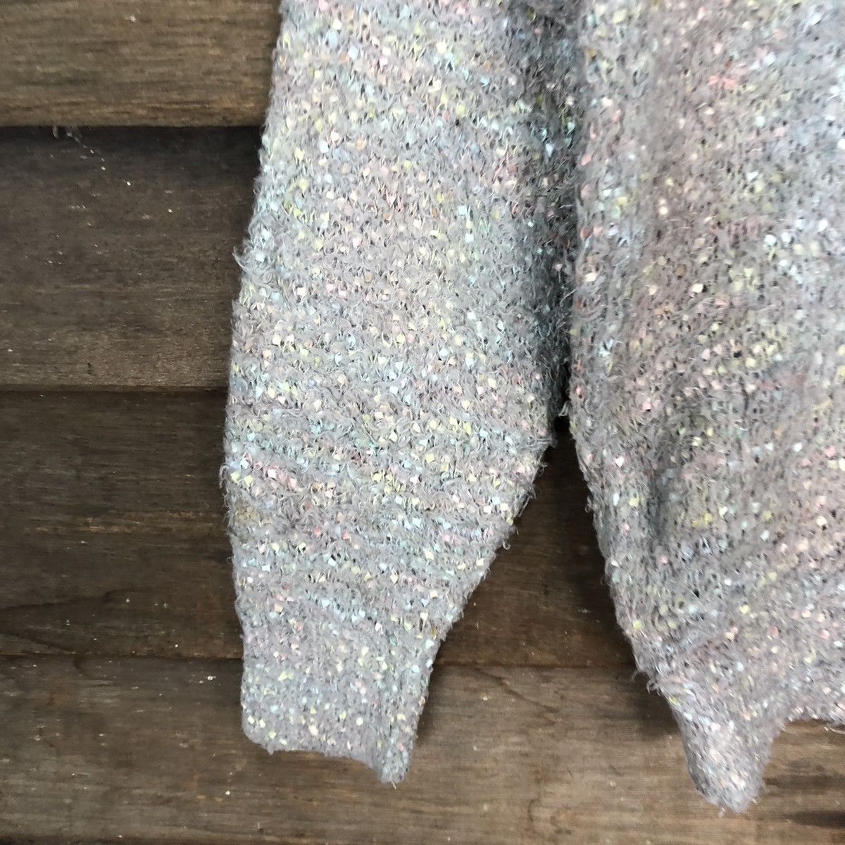 Homespun Knitwear × Japanese Brand DL E Hythe light Pink Mohair Shag Shaggy Knitwear #B641 Size S / US 4 / IT 40 - 6 Thumbnail