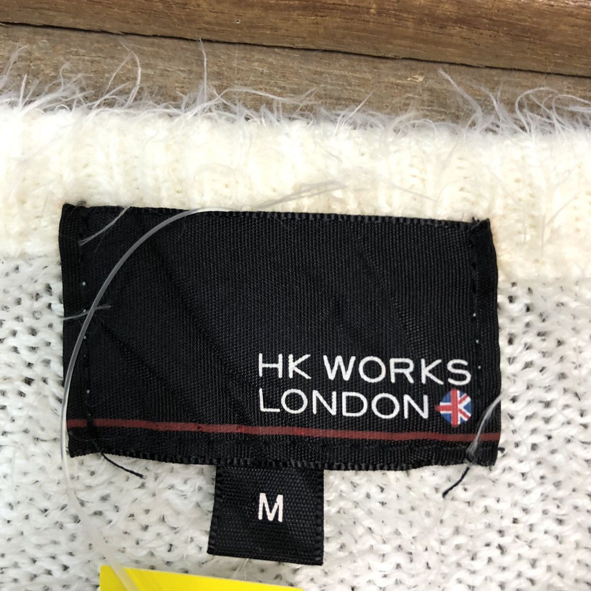 Homespun Knitwear × Japanese Brand DL Hk Work London White Mohair Knitwear #B623 Size M / US 6-8 / IT 42-44 - 10 Thumbnail