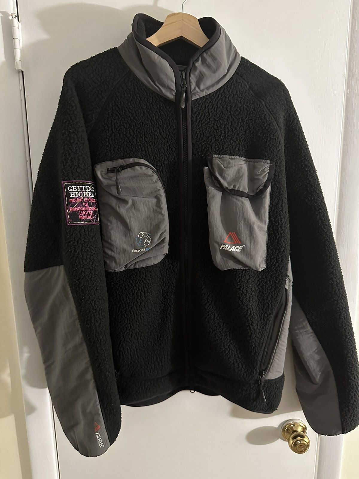 Palace Palace Black Polartec Go-Go Fleece Jacket Large | Grailed 
